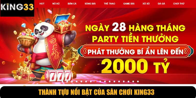 Thành tựu nổi bật của sân chơi KING33