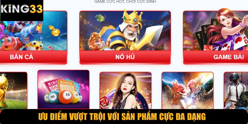 Ưu điểm vượt trội với sản phẩm cực đa dạng